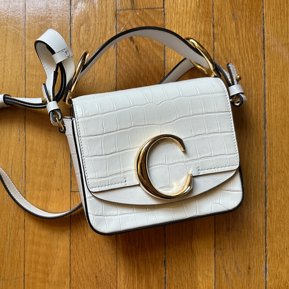 Chloe - White Leather Bag